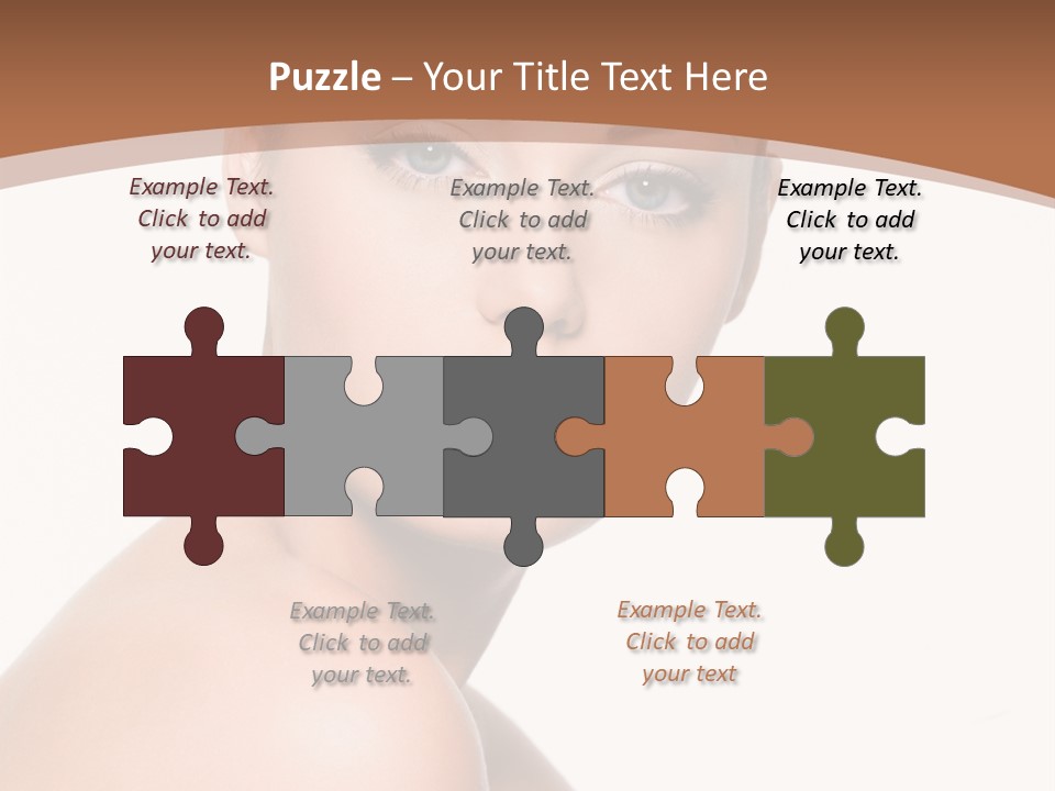 Caucasian Health Woman PowerPoint Template