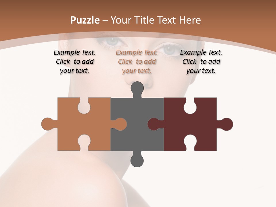 Caucasian Health Woman PowerPoint Template