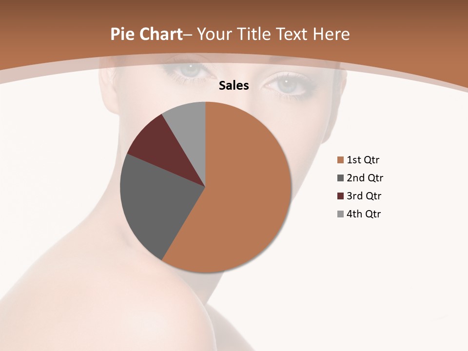 Caucasian Health Woman PowerPoint Template