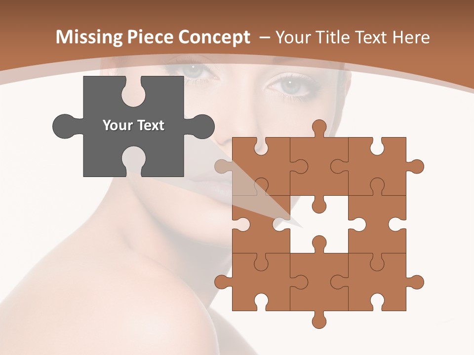 Caucasian Health Woman PowerPoint Template