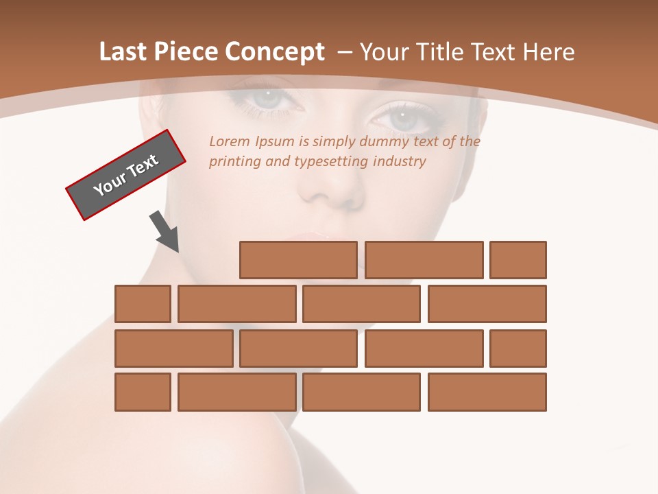 Caucasian Health Woman PowerPoint Template