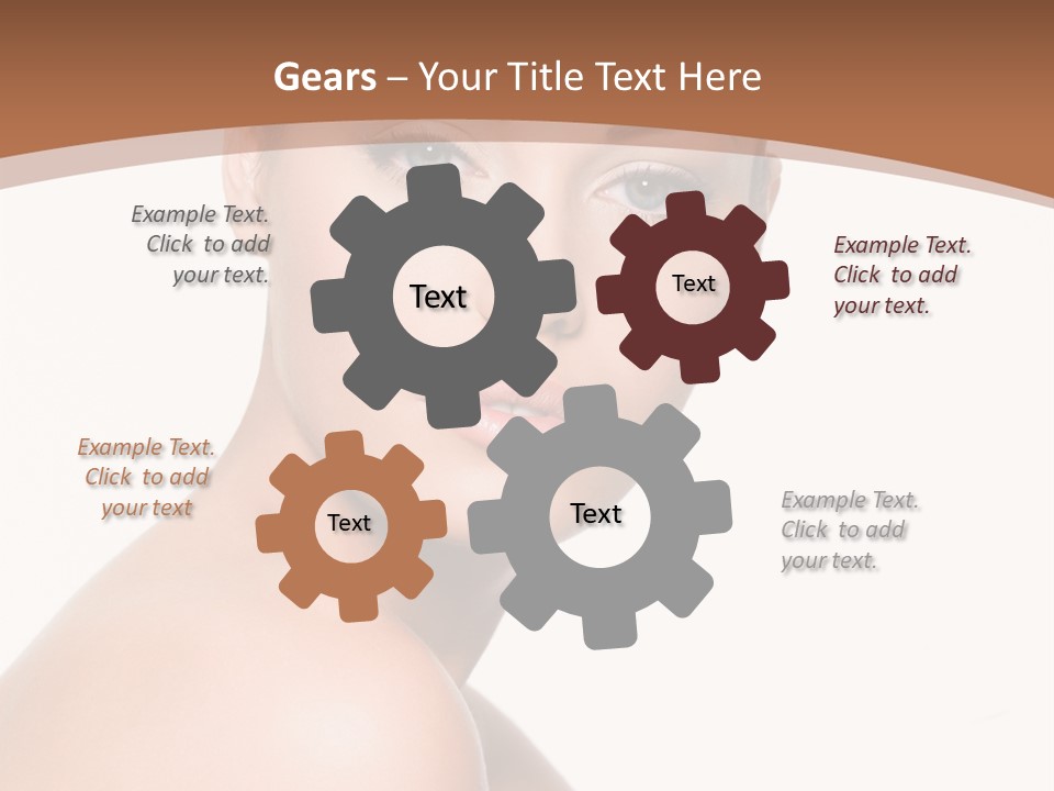 Caucasian Health Woman PowerPoint Template