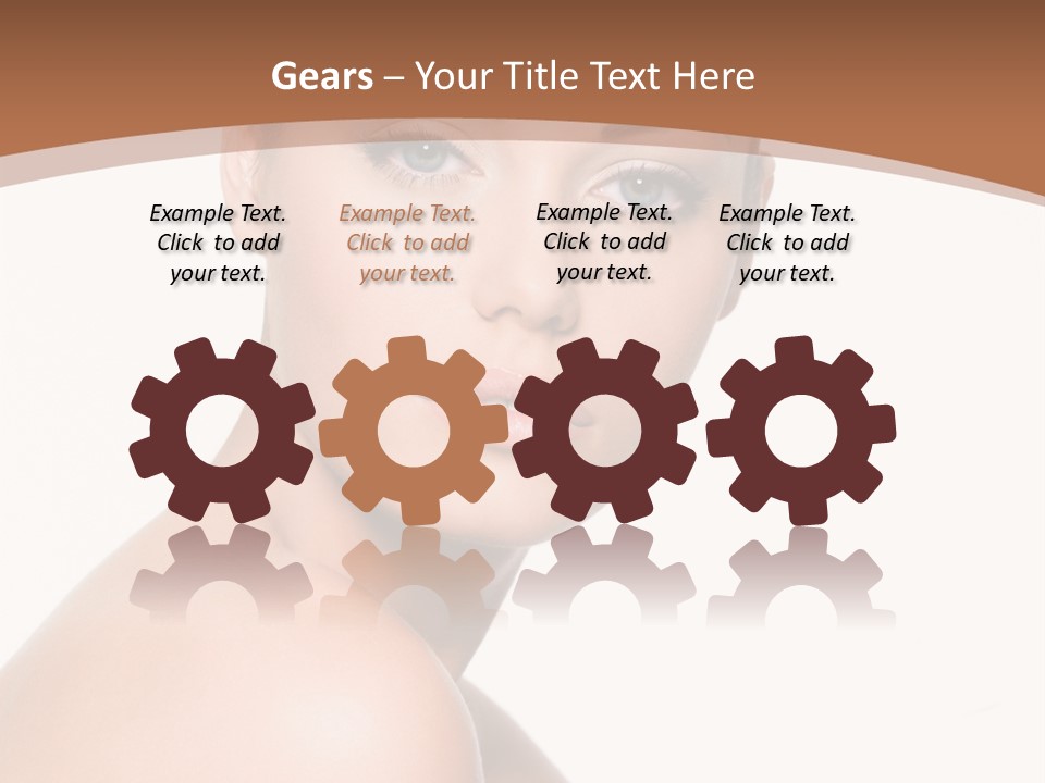 Caucasian Health Woman PowerPoint Template