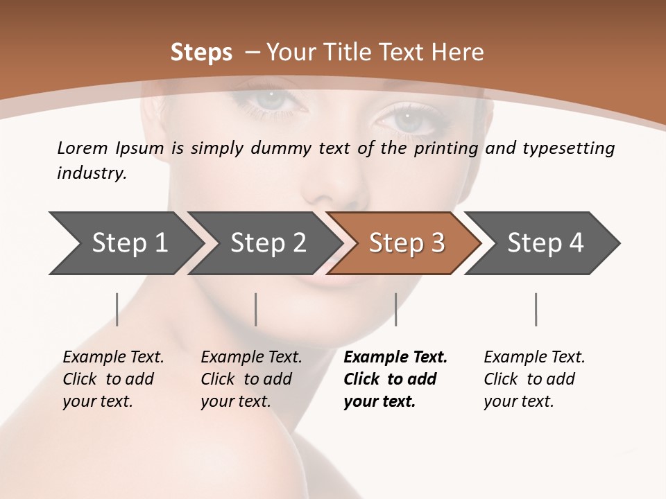 Caucasian Health Woman PowerPoint Template