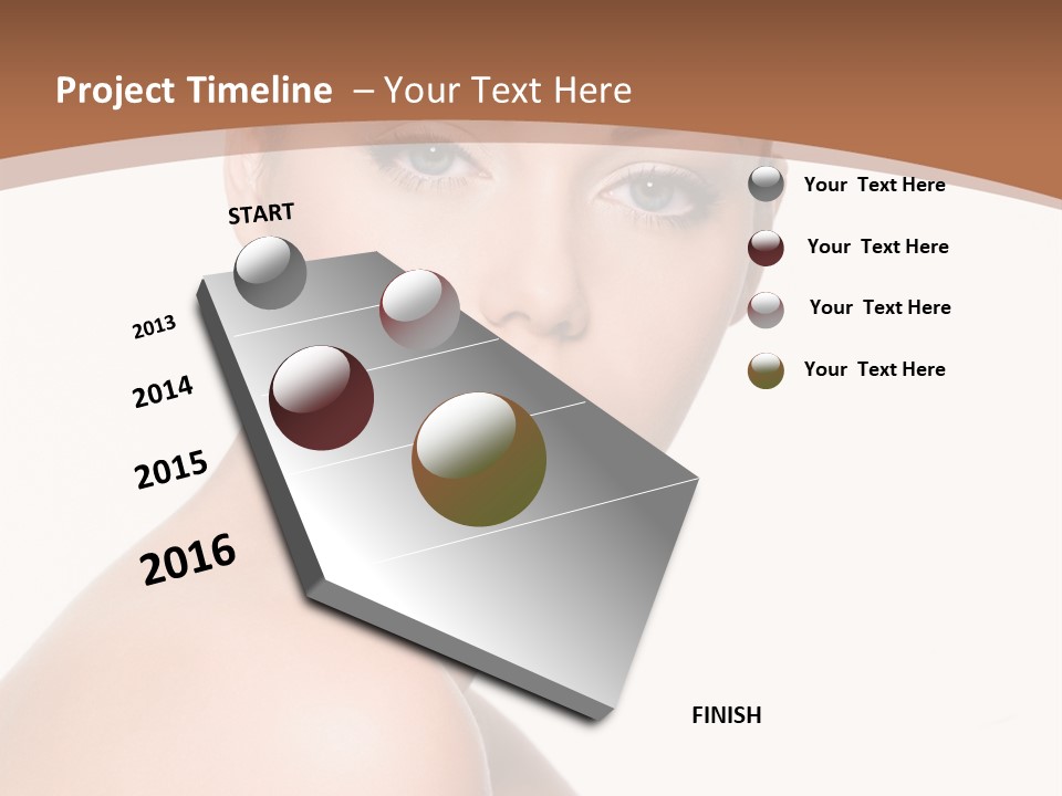 Caucasian Health Woman PowerPoint Template