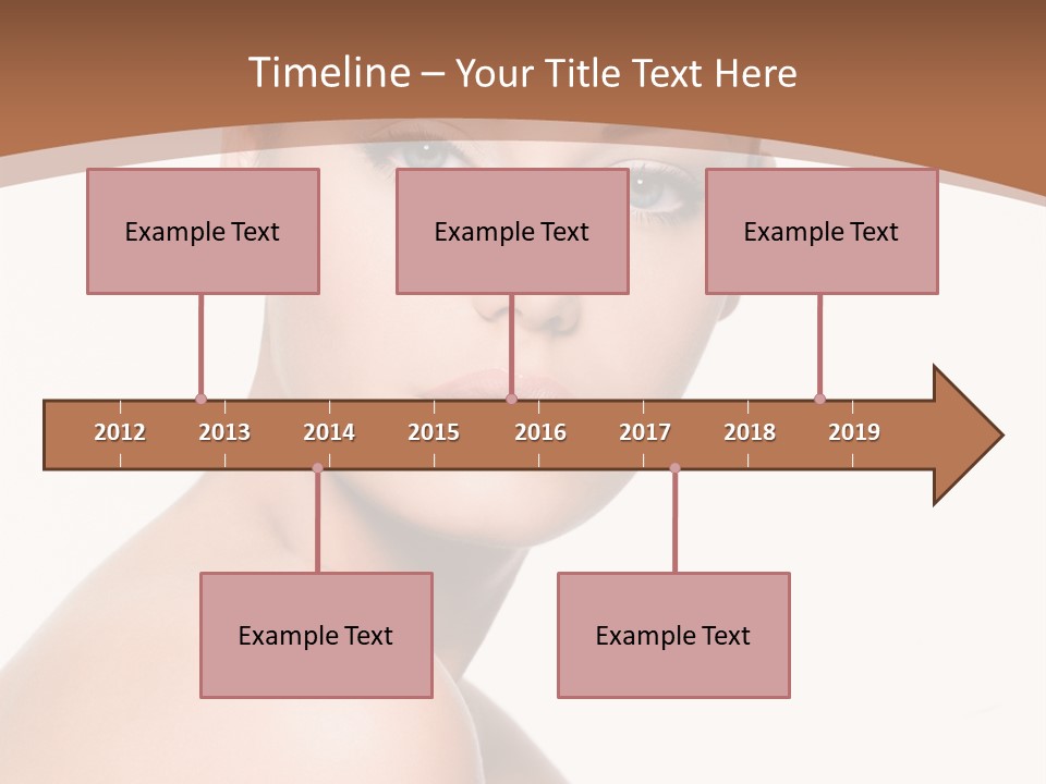 Caucasian Health Woman PowerPoint Template