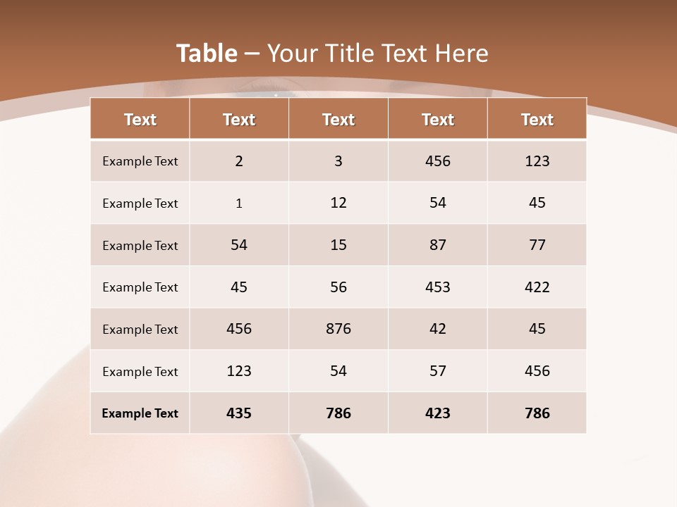 Caucasian Health Woman PowerPoint Template