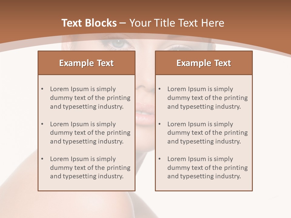 Caucasian Health Woman PowerPoint Template