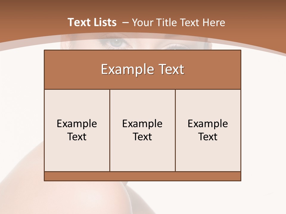 Caucasian Health Woman PowerPoint Template