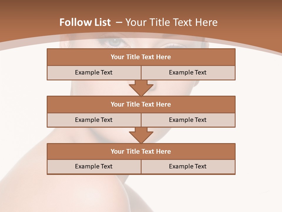 Caucasian Health Woman PowerPoint Template