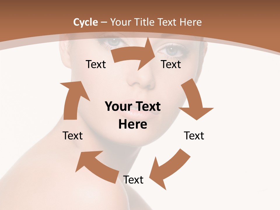 Caucasian Health Woman PowerPoint Template