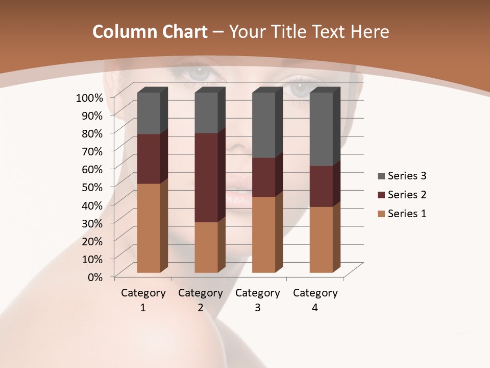 Caucasian Health Woman PowerPoint Template