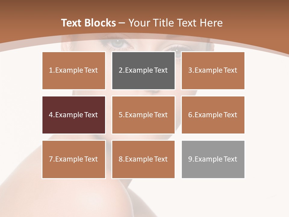 Caucasian Health Woman PowerPoint Template