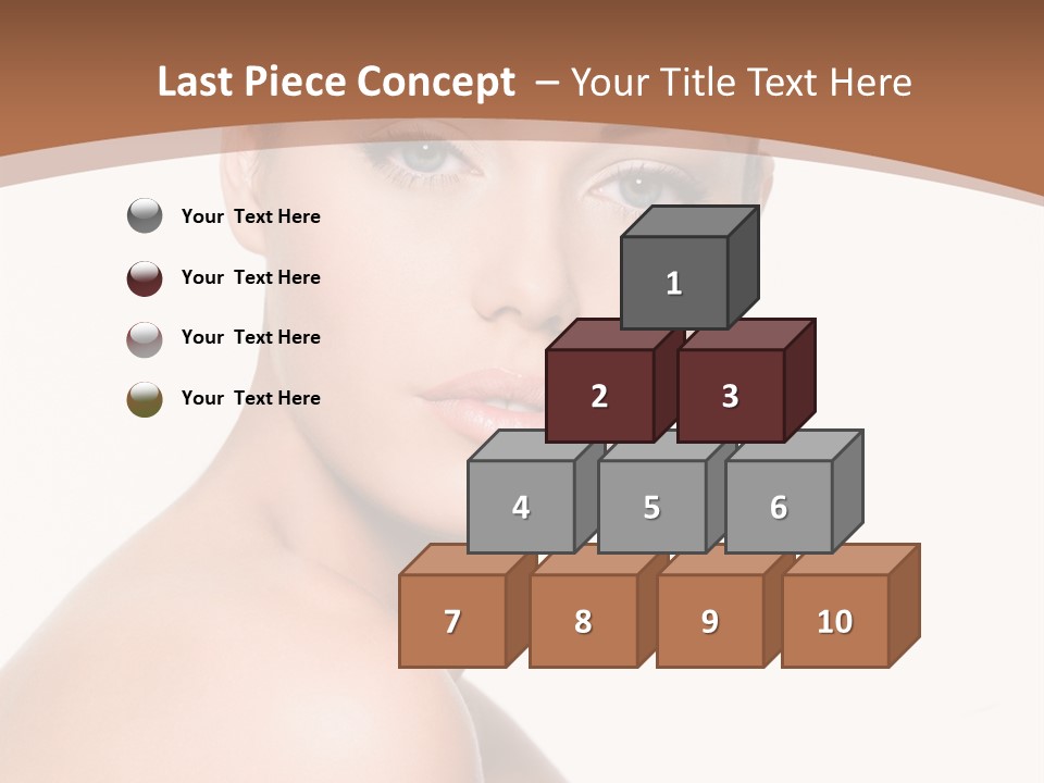 Caucasian Health Woman PowerPoint Template