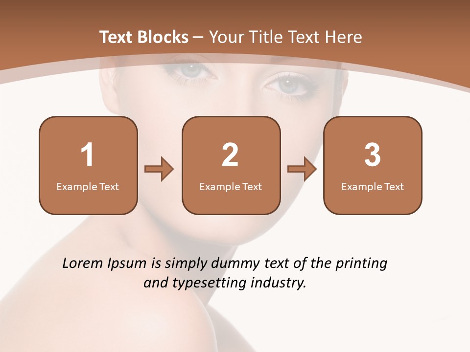 Caucasian Health Woman PowerPoint Template