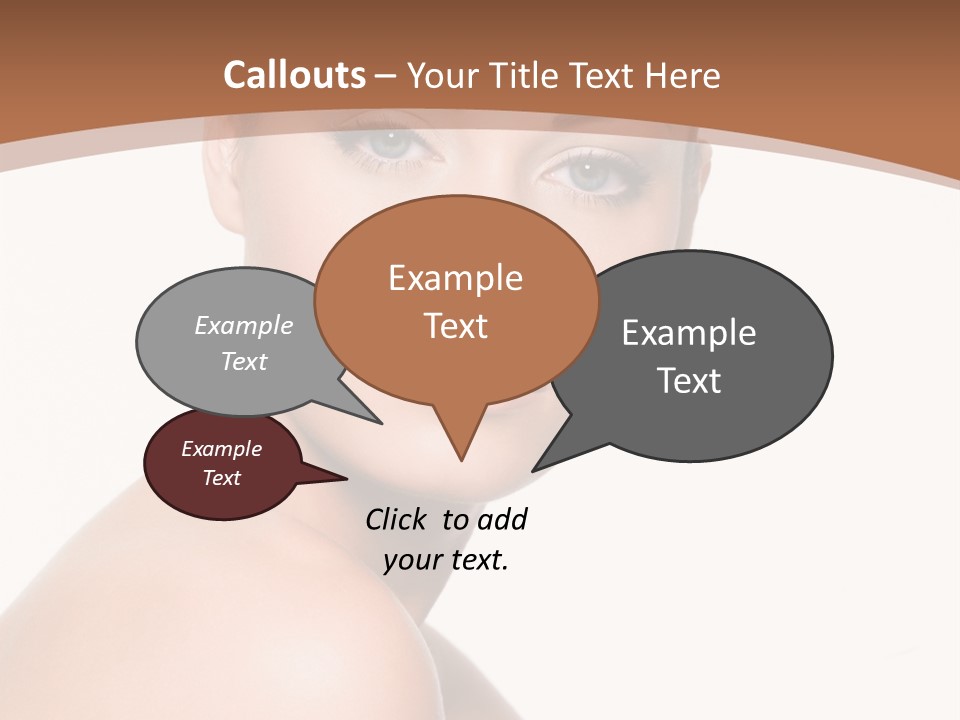 Caucasian Health Woman PowerPoint Template