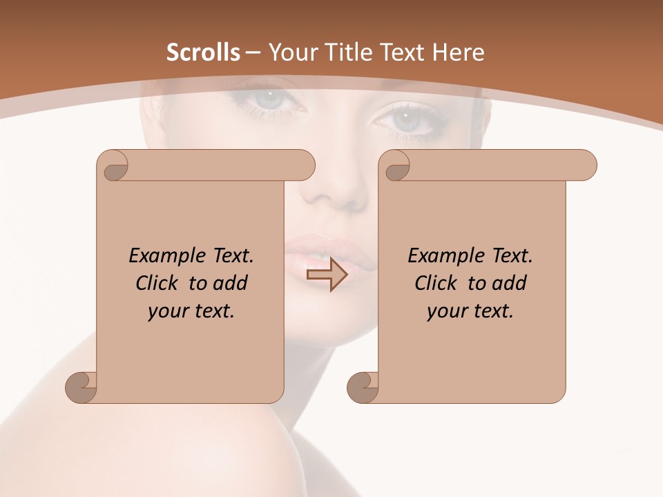 Caucasian Health Woman PowerPoint Template