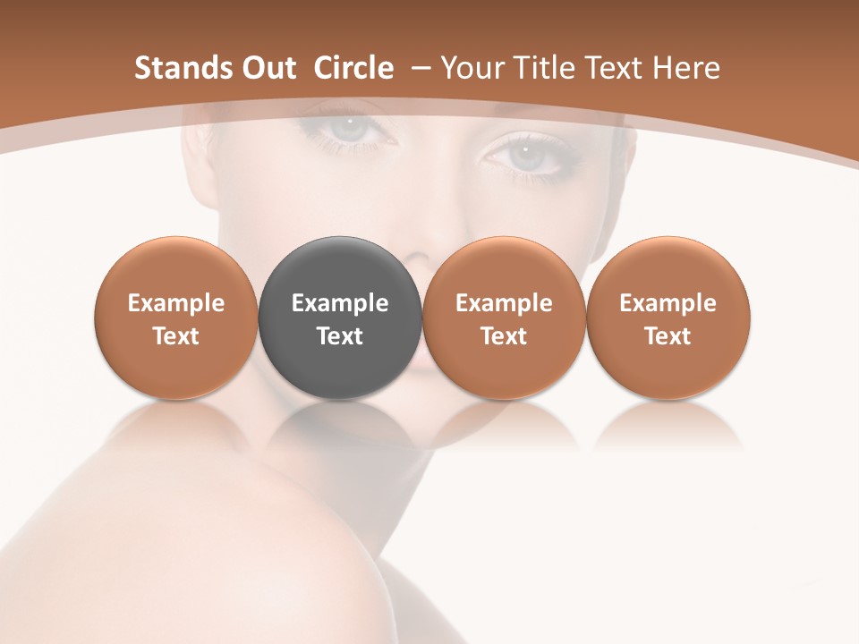 Caucasian Health Woman PowerPoint Template