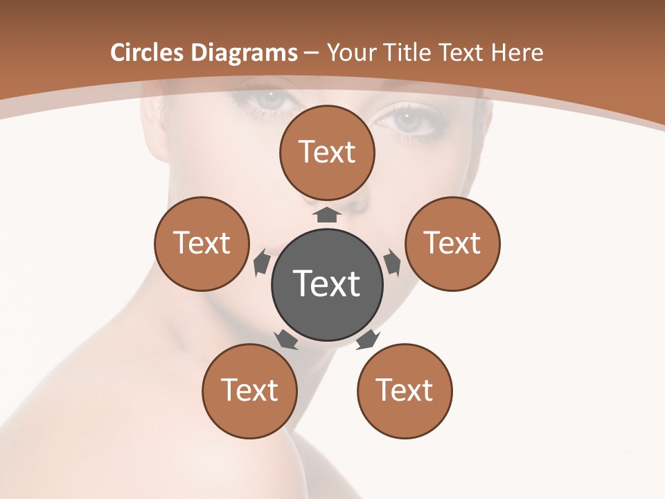 Caucasian Health Woman PowerPoint Template