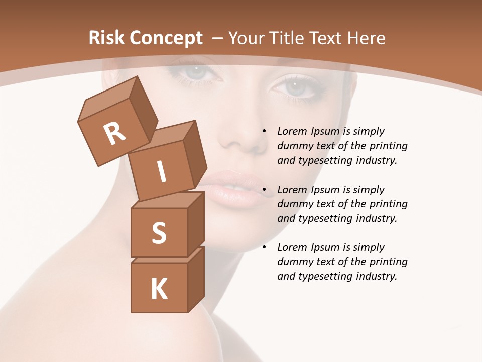 Caucasian Health Woman PowerPoint Template