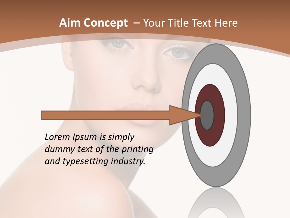Caucasian Health Woman PowerPoint Template