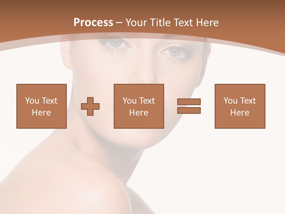 Caucasian Health Woman PowerPoint Template