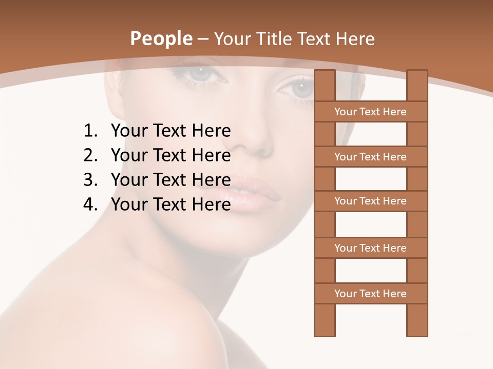 Caucasian Health Woman PowerPoint Template