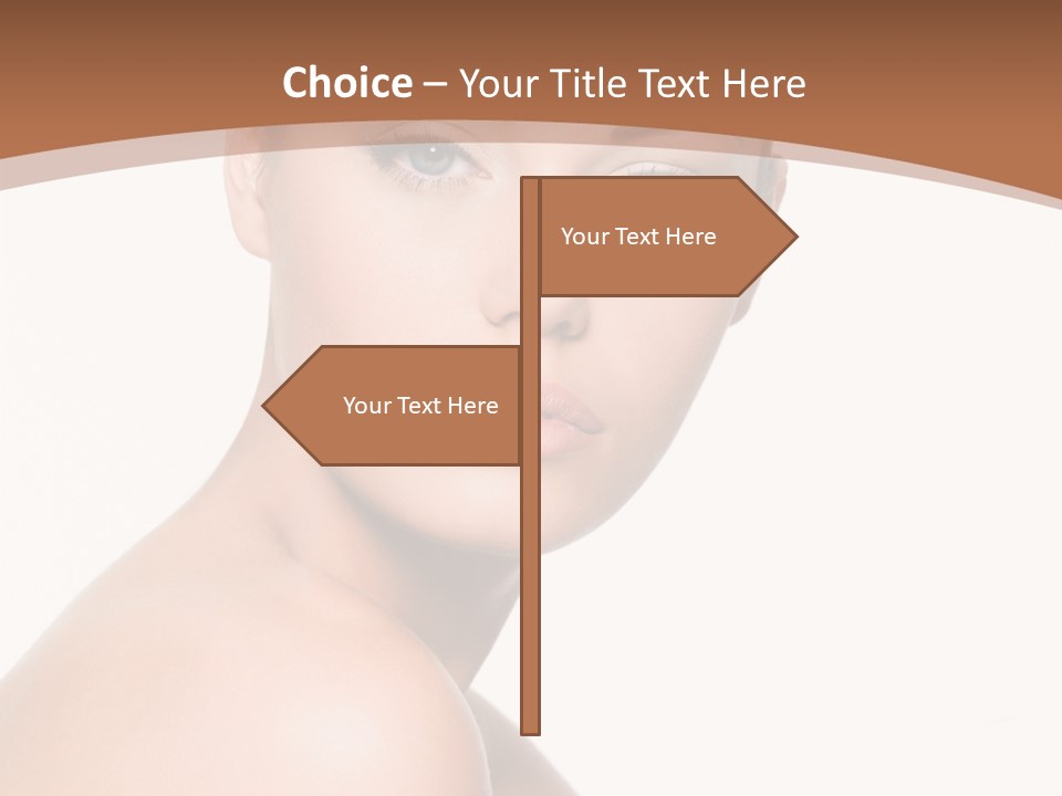 Caucasian Health Woman PowerPoint Template