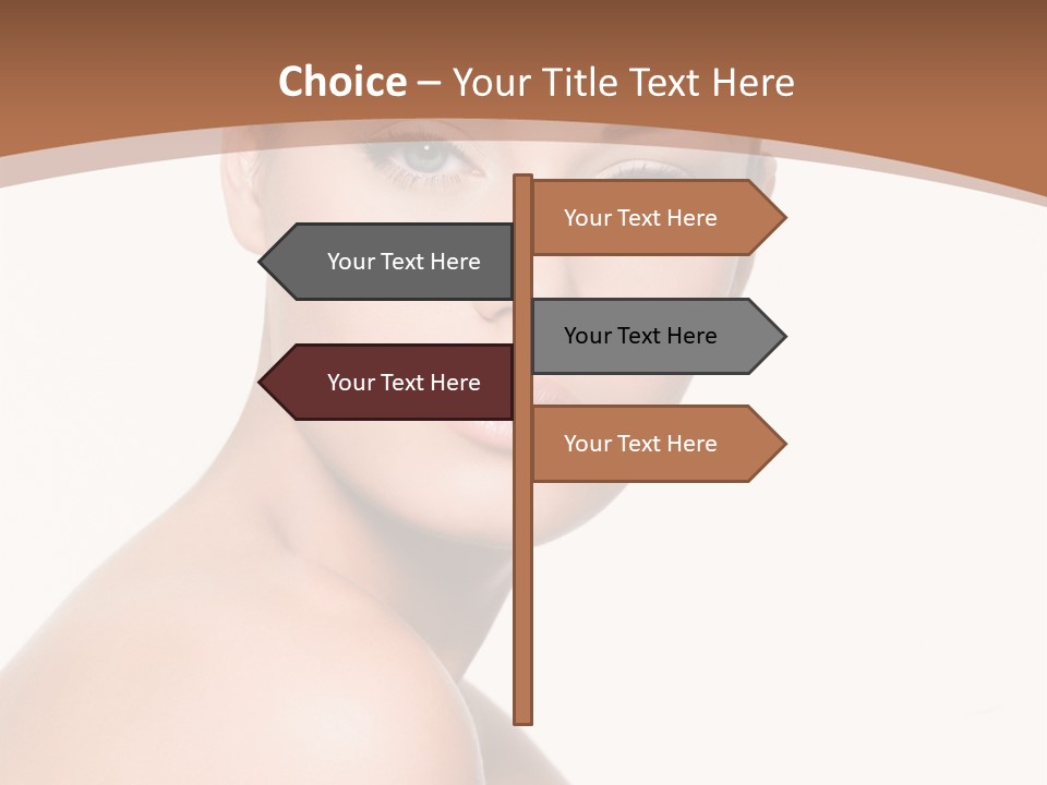 Caucasian Health Woman PowerPoint Template