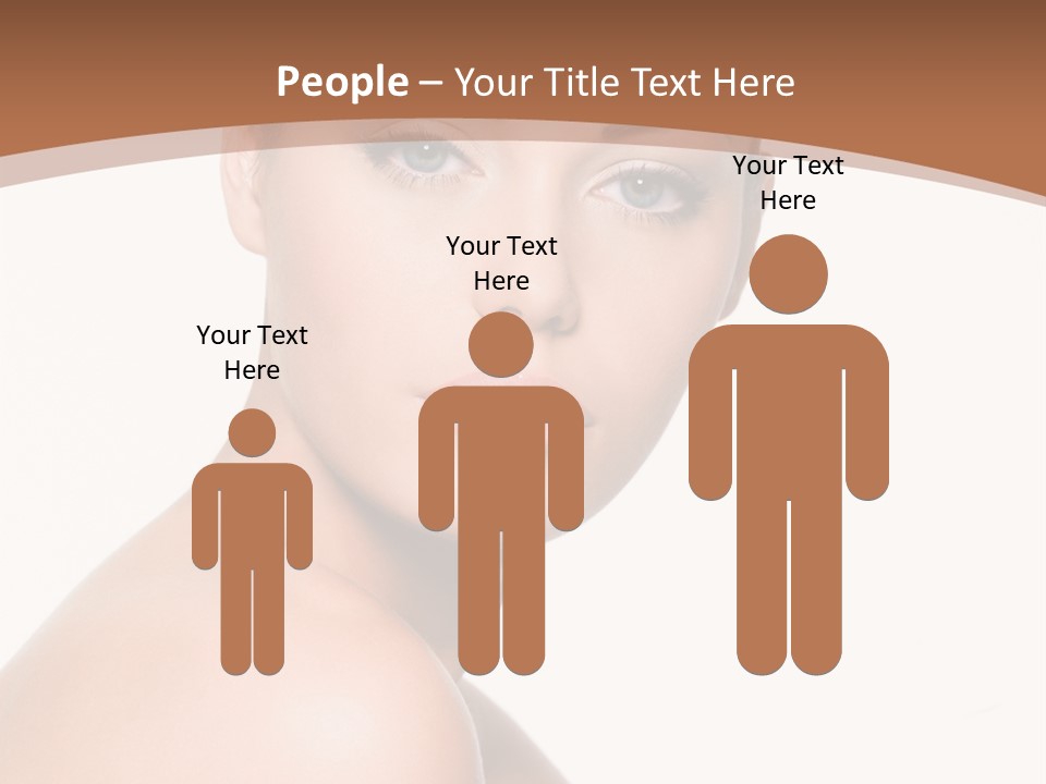Caucasian Health Woman PowerPoint Template
