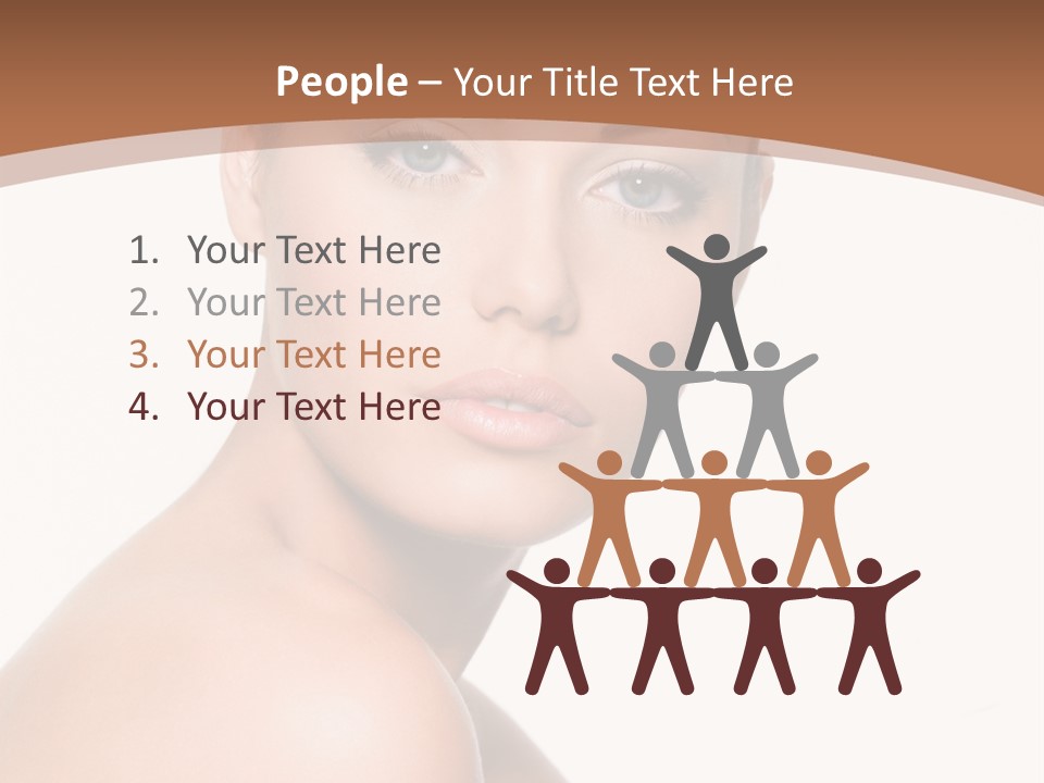 Caucasian Health Woman PowerPoint Template