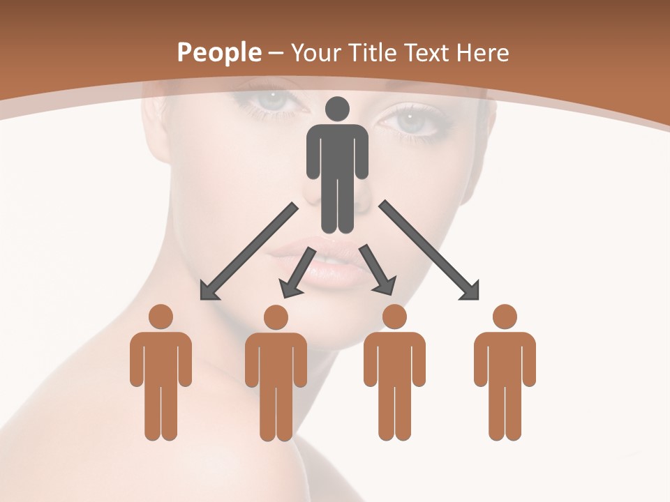 Caucasian Health Woman PowerPoint Template