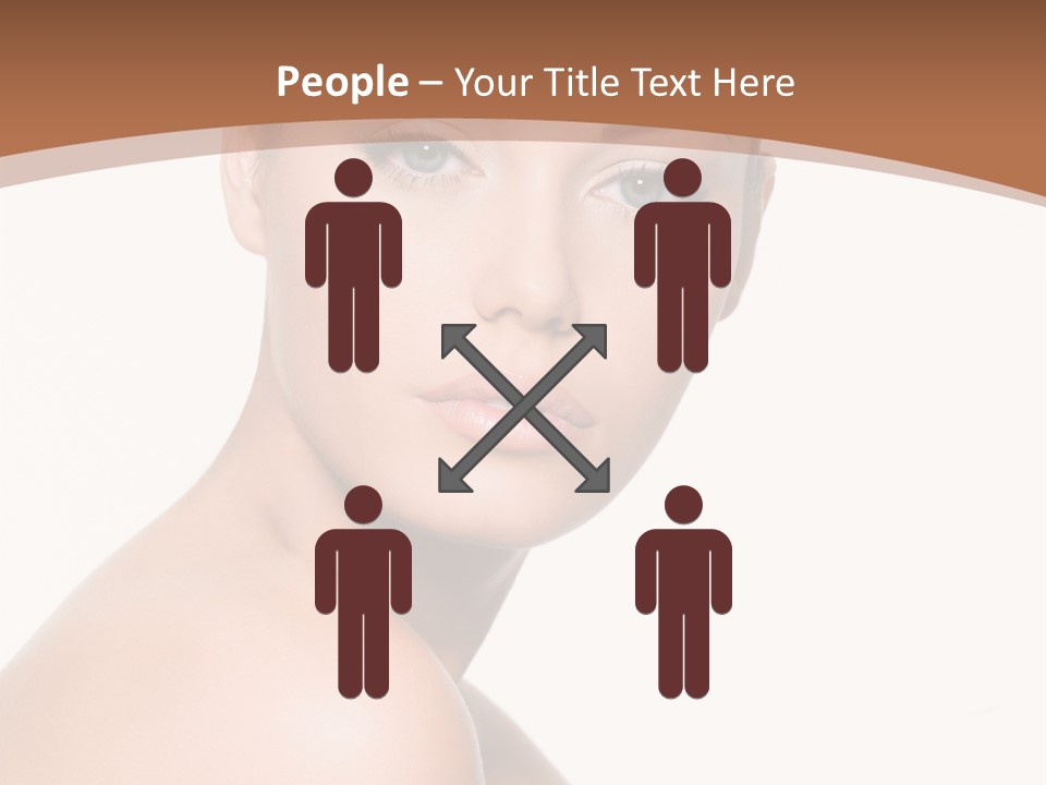 Caucasian Health Woman PowerPoint Template