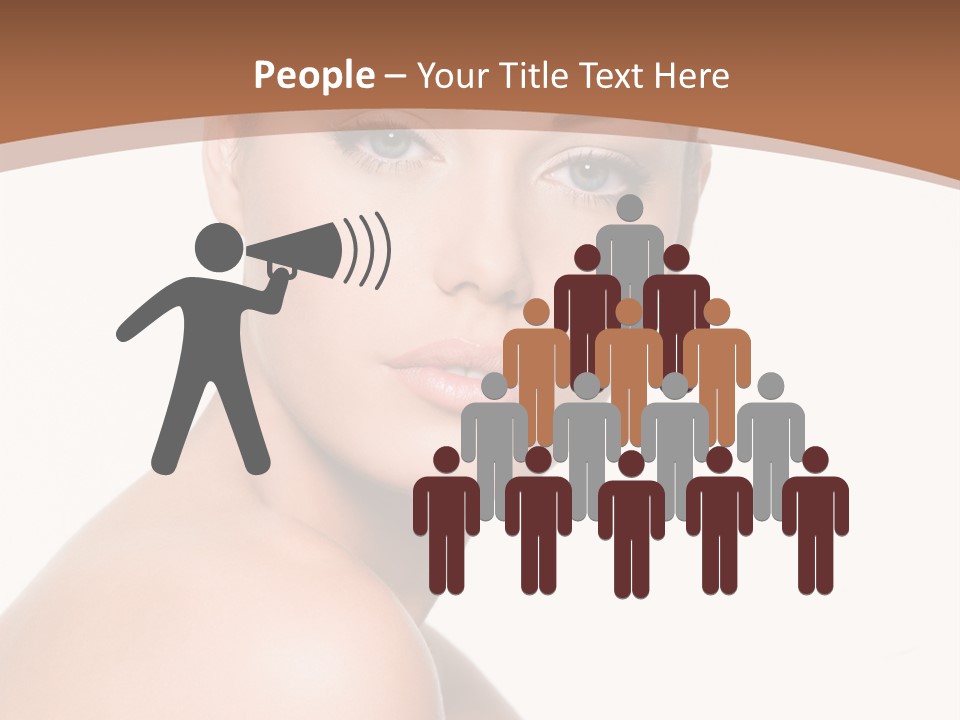 Caucasian Health Woman PowerPoint Template