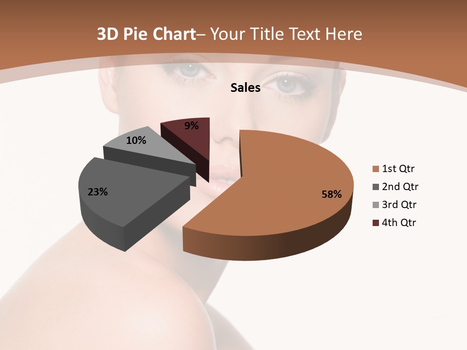 Caucasian Health Woman PowerPoint Template