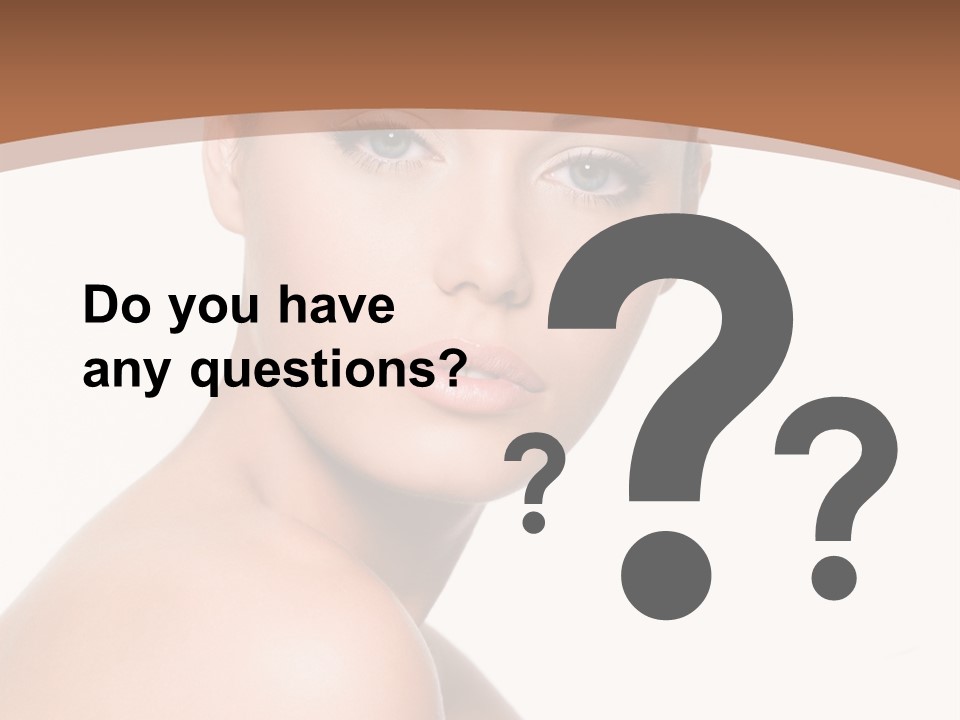 Caucasian Health Woman PowerPoint Template