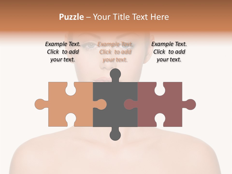 Caucasian Health Woman PowerPoint Template