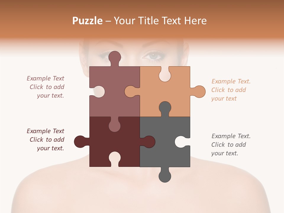 Caucasian Health Woman PowerPoint Template