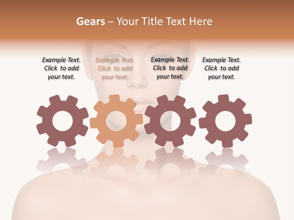 Caucasian Health Woman PowerPoint Template