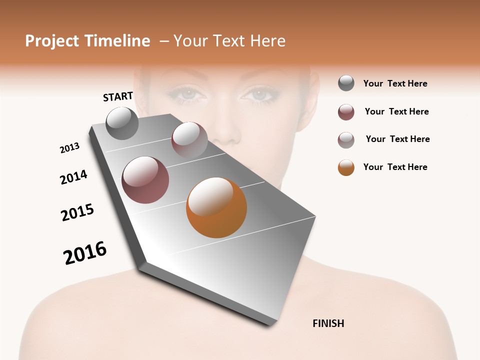 Caucasian Health Woman PowerPoint Template