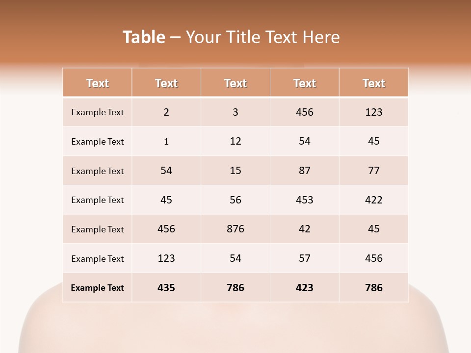 Caucasian Health Woman PowerPoint Template