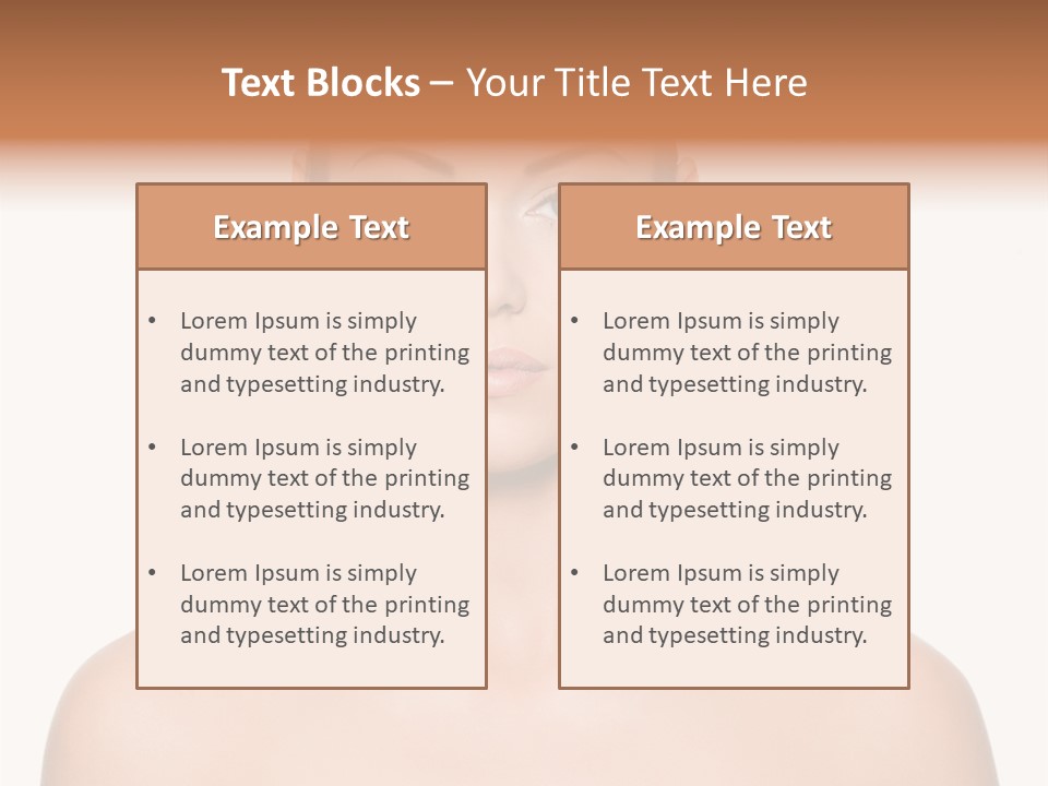Caucasian Health Woman PowerPoint Template