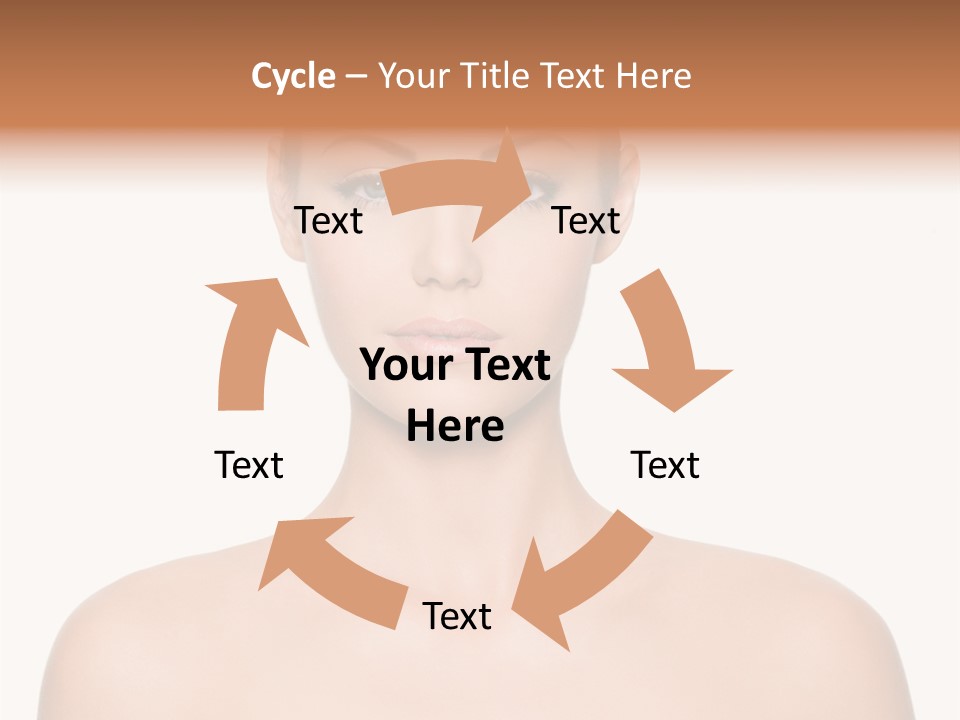 Caucasian Health Woman PowerPoint Template