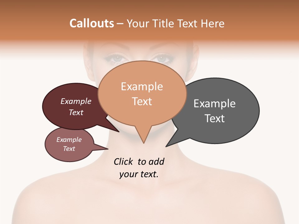 Caucasian Health Woman PowerPoint Template