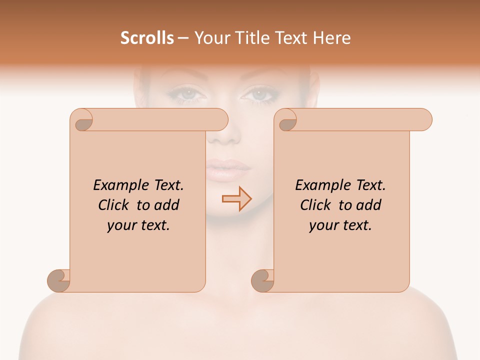 Caucasian Health Woman PowerPoint Template