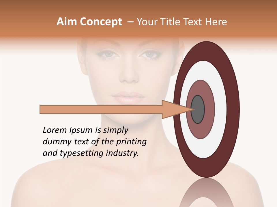 Caucasian Health Woman PowerPoint Template