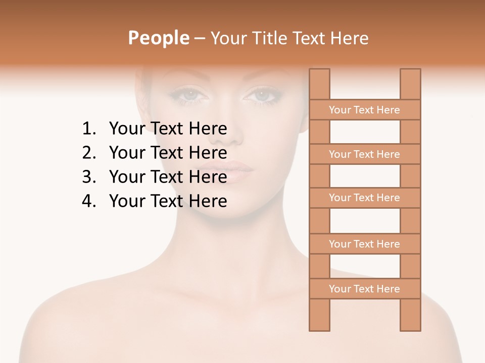 Caucasian Health Woman PowerPoint Template