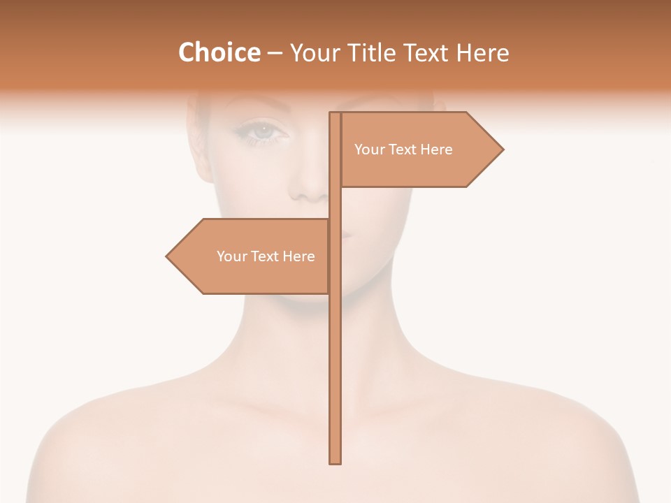 Caucasian Health Woman PowerPoint Template