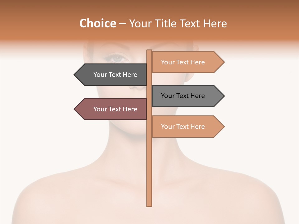 Caucasian Health Woman PowerPoint Template