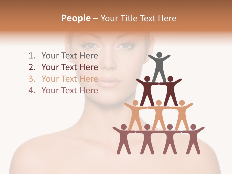 Caucasian Health Woman PowerPoint Template